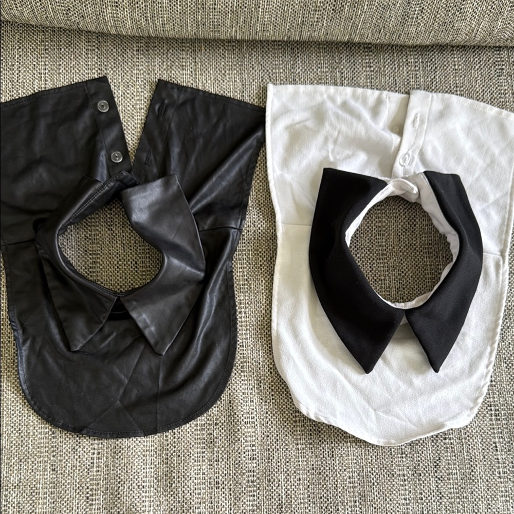 Deandri Black and White Detachable Collars